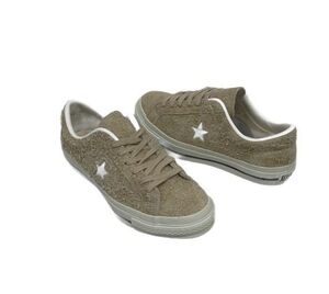 未使用 日本製 コンバース ワンスター スエード CONVERSE ONE STAR J SUEDE ベージュ made in JAPAN サイズ24.0 [t-0050]