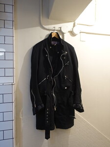 ジュンヤワタナベ JUNYA WATANABE JUNYA 23AW　2023AW 未使用 MAN エステルサージ 製品染め ライダース コート サイズM　WL-C006　正規品