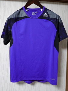 ■1106■アディダス ADIDAS techfit 半袖Tシャツ L●