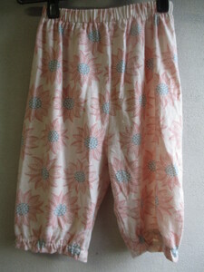 【パジャマ】 ズボンのみ キッズ サイズ:120 色:ピンク 身丈:43 身幅:21/DAB