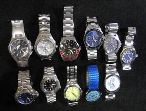 ★ CASIO ★ ALBA ★ Swatch ★ ELGIN ★ その他 ◇ いろいろまとめて１１個 【 中古：電池交換済 】