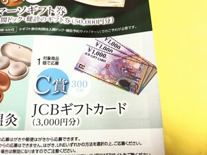 レシート懸賞応募★JCB ギフトカード3000円分が当たる！ ダリヤ キャンペーン はがき付 商品券　送料無料～