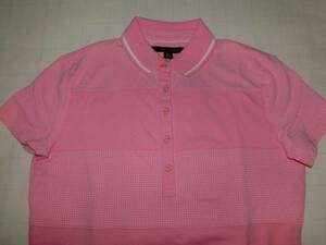 USA購入【TOMMY HILFIGER】PINKドッド柄 ボーダーポロシャツUS Sサイズ