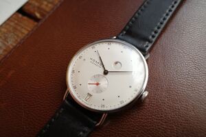 正規取扱店購入 NOMOS GLASHUTTE metoro ノモス メトロ デイト パワーリザーブ