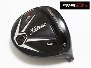 【8.5-9.0美品】PGAツアー支給品 Titleist 915 D3 9.5度 xxTxxシリアル ドライバー ヘッド 193.9g プロトタイプ 本物保証