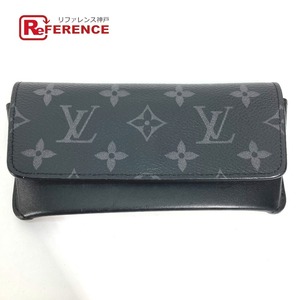 LOUIS VUITTON ルイヴィトン GI0296 エテュイ リュネット ウディ サングラスケース 眼鏡 モノグラムエクリプス メガネケース【中古】