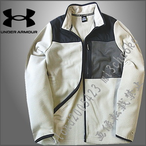 ■新品【UNDER ARMOUR】アンダーアーマー ゴルフに最適 マイクロフリース快適保温 フルZIPジャケット■BG/XXL