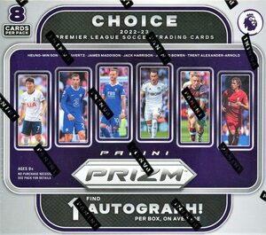 2022-23 PANINI PRIZM PREMIER LEAGUE SOCCER CHOICE シュリンク付き未開封ボックス