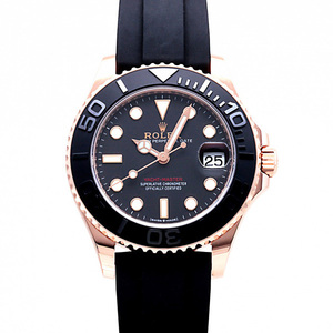 ロレックス ROLEX ヨットマスター 37 268655 ブラック文字盤 未使用 腕時計 レディース