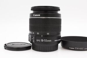 ＜＜フード付き＞＞【美品】Canon キヤノン 標準ズームレンズ EF-S18-55mm F3.5-.5.6 IS II #LE20248251