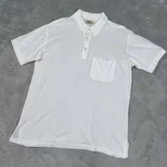 HERMES  エルメス　白　半袖　ポロシャツ　XLサイズ　コットン