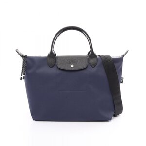 ロンシャン ル プリアージュ エナジー L トップハンドルバッグ ブランドオフ Longchamp レザー ハンドバッグ 再生ポリアミドキャンバス