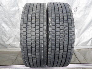 245/70R19.5 136/134J ダンロップ SP081 中古 7分山 2本セット スタッドレスタイヤ UT2953