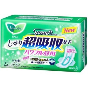 まとめ買いロリエ 超吸収ガード パワフル昼用 羽つき 24cm 22コ入 ×2セット