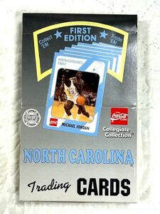 ★未開封パック★1989 North Carolina First Edition Trading Cards 36 Pack Box/コカ・コーラ/マイケルジョーダン/ノースカロライナ/NBA