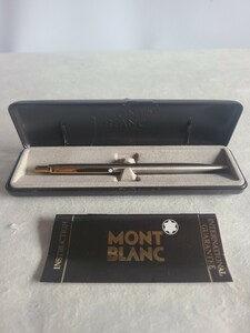 【ヴィンテージ】MONTBLANC モンブラン ボールペン シルバーカラー ゴールドカラー ノック式 