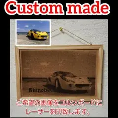 オーダーメイド　ご希望の画像で作成❗レーザー刻印コルクボード