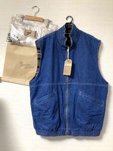 【即決】新品未使用 XLサイズ 22AW テンダーロイン DENIM BLANKET RIVERSIBLE VEST デニム ブランケット ベスト ジャケット