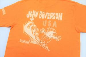 YTS48東洋Sジョンセバーソン サーフィンJohn Severson半袖TシャツUSA製SUN SURFサンサーフ