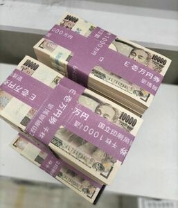 日本円　一万円札　1000万円　束　一千万円　5000万円　五千万円　オブジェ　防犯　展示用　飾り　フェイク　ダミー　札束　S