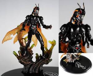 究極 S.I.C SIC 仮面ライダーBLACK SUN ジオラマ 改造 塗装組立 完成品 南光太郎 倉田てつを 直筆サイン入り 台座付 マスク ガレージキット