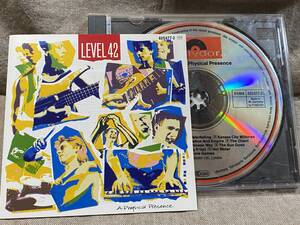 LEVEL 42 - A PHYSICAL PRESENCE 825 677-2 西独盤 蒸着仕様 廃盤 レア盤