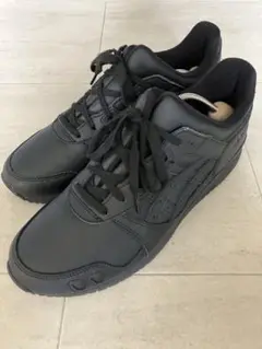 asics gel-lyte 3 グレインレザー all black