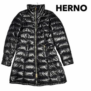 HERNO ヘルノ ダウンコート ジャケット Aライン レディース 40