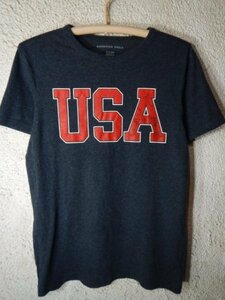 ｎ8020　AMERICAN　EAGLE　アメリカン　イーグル　半袖　tシャツ　USA　オールドプリント　デザイン　人気　送料格安