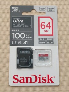 ★SanDisk 64GB microSDXC マイクロSDXCカード UHS-Ⅰ SDSQUAR-064g-JN3MA