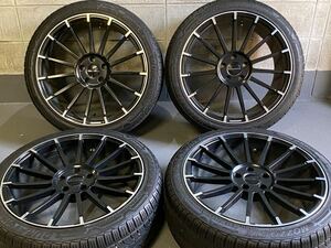 【バリ溝 良好品】ジオバンナ SEVAN 20in 8.5J +35 PCD114.3 DURATURN 245/40R20 アルファード ヴェルファイア エルグランド エリシオン