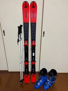 ATOMIC スキー板140 ビンディング ストック105 SALOMONブーツ25.0〜25.5 set アトミック サロモン JR