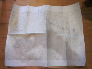 古地図　諸塚山　5万分の1地形図◆昭和５５年◆宮崎県