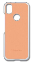 あんしんスマホ KY-51B クリア ハードケース 249-sunset glow オレンジ系 ベージュ系 スマホケース