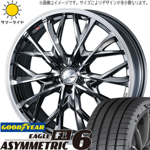 ZR-V クロストレック アルファード 245/45R19 ホイールセット | グッドイヤー アシンメトリック6 & レオニス MV 19インチ 5穴114.3