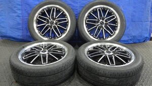 【宮城 塩釜発】中古 サマータイヤ・社外ホイールセット 4本 165/55R15 タイヤ溝無し MONZA warwic 5J PCD100 ※個人宛発送不可