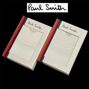 ★新品 定価合計7,700円 Paul Smith (ポールスミス) 長袖 インナーウエア 2点セット LL ホワイト アンダーシャツ 下着 アンダーウエア★