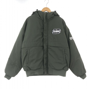 【中古】XLARGE NYLON PUFFER JACKET 中綿ジャケット M 101223021005 グリーン エクストララージ[240010444520]