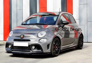 アバルト 595 695 フィアット フロント バンパー リップ スポイラー / アンダー スプリッター エプロン バンパー ディフューザー ABARTH