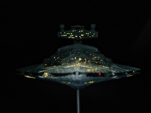 スターデストロイヤー　塗装電飾完成品　スターウォーズ　プラモデル　バンダイ　STARWARS　フィギュア 1/5000 塗装済み