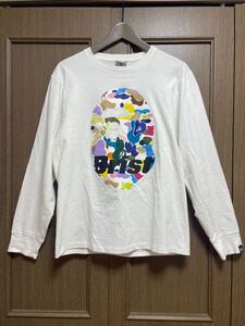 19SS FCRB A BATHING APE f.c real bristol エフシーレアルブリストル エイプ SOPHNET BAPE L/S APE HEAD TEE