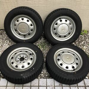 WINTER MAXX 03 185/65R14 2022年製造 4穴マルチホイール 14x5J 100 114.3 4本セット バリ山