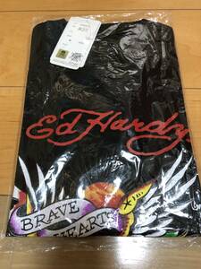 大幅値下げ期間限定価格売切新品未使用タグ付Ed HardyエドハーディーTシャツ黒色Mサイズ!これからのシーズンにどう！ラスト1着早い者勝ち！