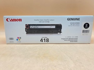 う358〔未使用保管品〕Canon 418　キャノン　Black 黒色　購入日不明