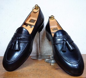 【デッドストック】ITALY製 TANINOCRISCI/タニノクリスチー リザード切替 タッセルローファー Mens UK51/2 24cm相応/johnlobb j.m.weston