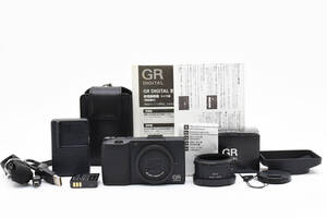 ★極上品★ ショット数894枚・別売り純正レザーケース フード付属★ リコー RICOH GR DIGITAL III コンパクトデジタルカメラ #741A49