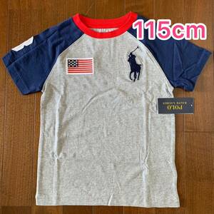 【新品】ラルフローレン RALPHLAUREN ポロ POLO Tシャツ 115cm グレー