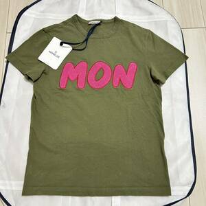 【美品】【最安値】MONCLER モンクレール　半袖Tシャツ　カーキ　S