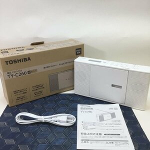 【保管品/CH】通電確認 TOSHIBA CDラジオ 東芝 TY-C260 CDプレイヤー AM FM ラジオ RS0505/0000