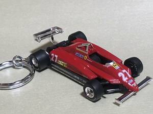 ■即決■キーホルダー■フェラーリ・126C2 F1■27 ジル・ヴィルヌーヴ 1982■アクセサリー■キーチェーン■